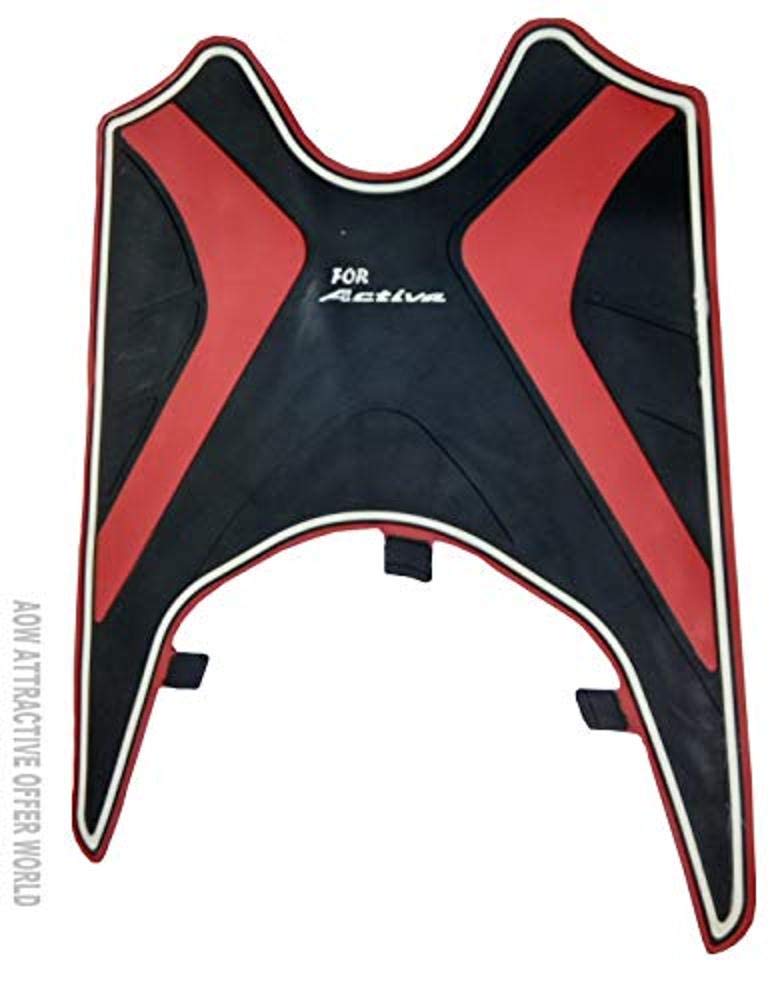 AOWbikes Tow Wheeler Foot MAT (Red) Type-1 for Honda Activa 5G - Image 2
