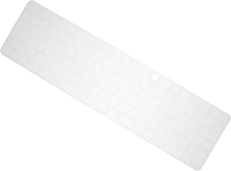 Silicone Keyboard Cover with Raised Keys for Long Nails, Gel Nail Protector Skin for Laptop Typing and Gaming, Compatible with MacBook and Desktop - Image 1