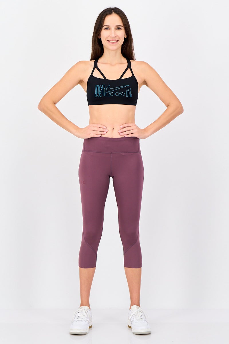 Nike Women Brand Logo Padded Training Sports Bra, Black - Image 3