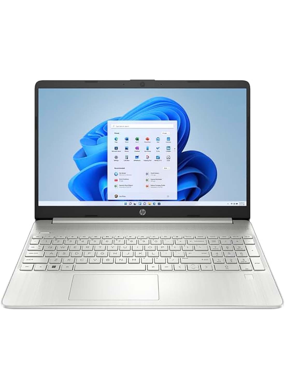 (Upgraded Version) 15-FQ5145NE Laptop With 15.6-Inch Display, Core i5-1235U Processor/8GB RAM/512GB SSD/Intel Iris XE Graphics/Windows 11 / Natural English/Arabic Natural Silver