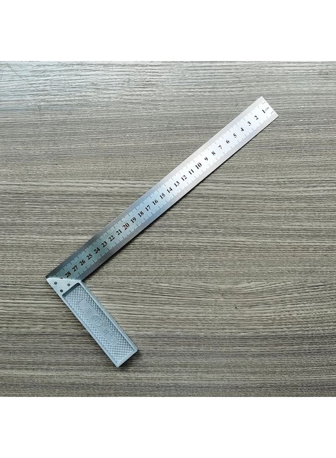 300mm Aluminum Alloy Angle Square Ruler Dual Scale Precision Measuring Tool - Image 1