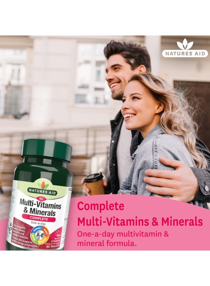 Natures Aid Complete Multi-Vitamin & Minerals 90 Tablets - Image 4