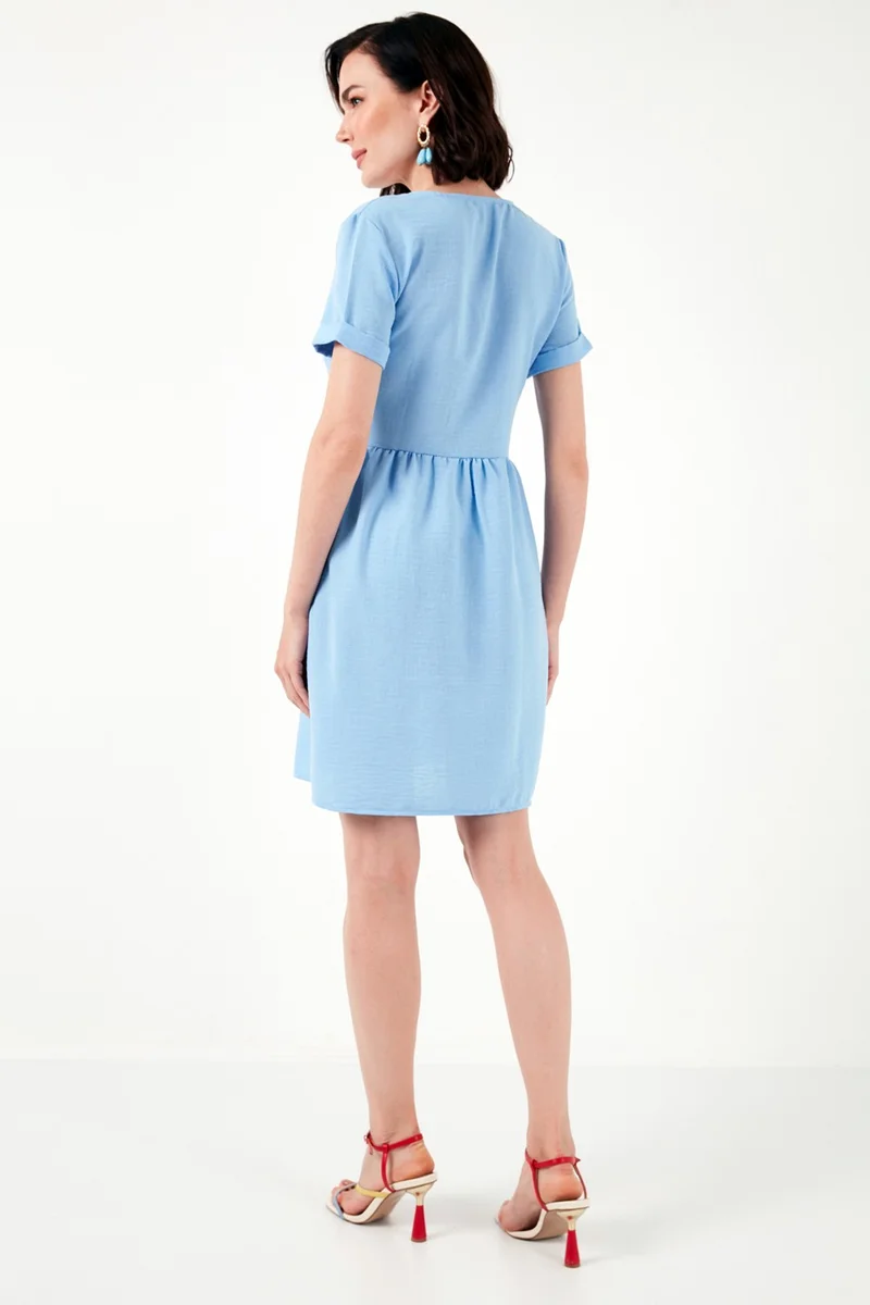 Lela Button-Down Mini Dress