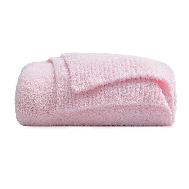 bearberry Super Soft Fluffy Throw Blanket Lightweight Cozy Warm Throw Blankets for Couch Bed Sofa All Season (Pink  50 x60 ) - Image 1