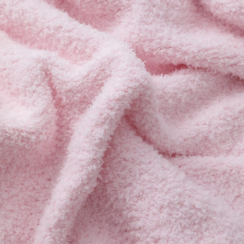 bearberry Super Soft Fluffy Throw Blanket Lightweight Cozy Warm Throw Blankets for Couch Bed Sofa All Season (Pink  50 x60 ) - Image 3