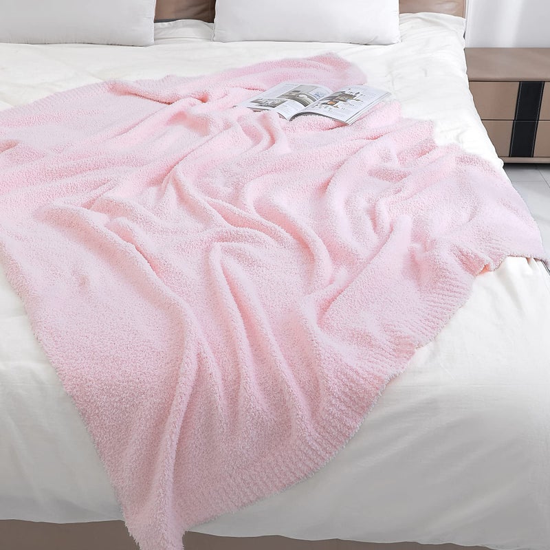 bearberry Super Soft Fluffy Throw Blanket Lightweight Cozy Warm Throw Blankets for Couch Bed Sofa All Season (Pink  50 x60 ) - Image 5