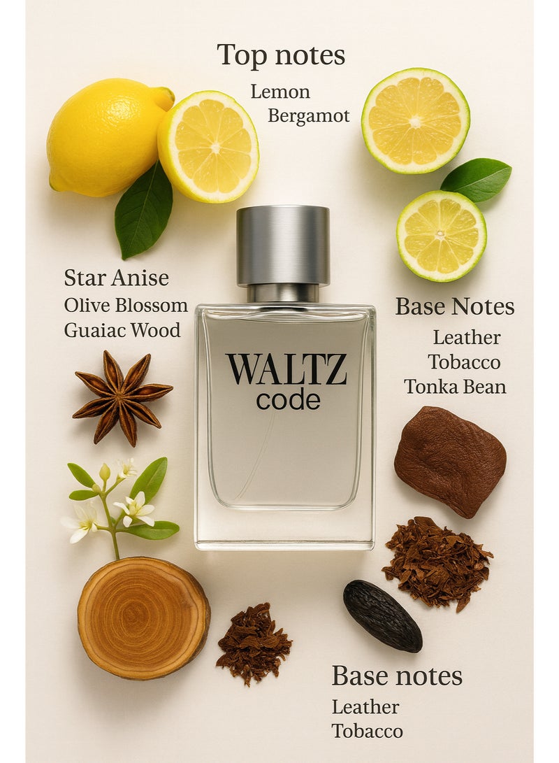 WALTZ Code Eau de Parfum – For Men, 100ml - Image 2