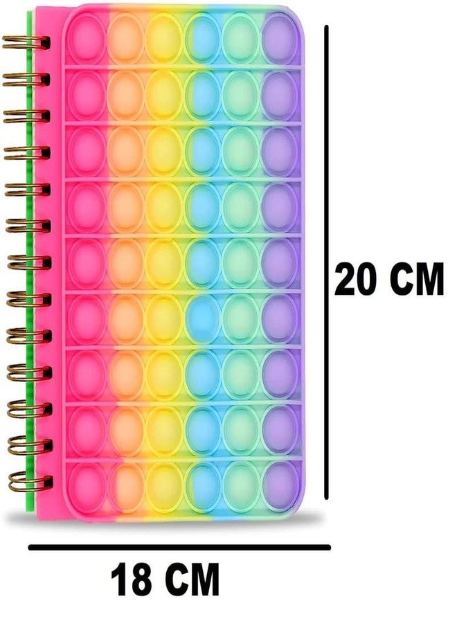 YBN Combo of Pop It Fidget Diary Notebook and Unicorn Sling Bag for Girls Stress Relief Crossbody Best Gift Return Multicolor - Image 5