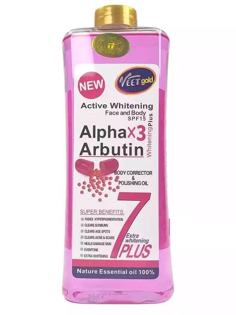 فيت جولد زيت ألفا إكس 3 أربوتين النشط لتبييض الوجه والجسم 200 مل