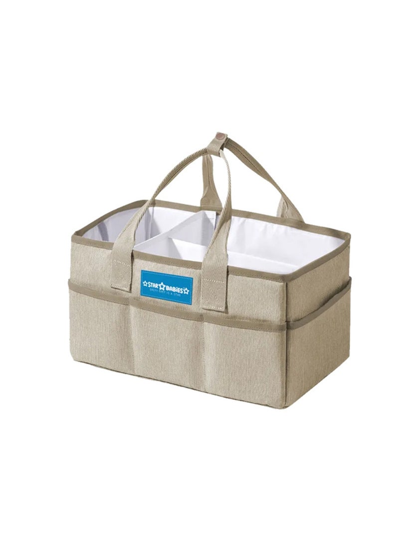 STAR BABiES Baby Essentials Pack Pack Of 7 With Caddy Diaper Bag Big Free Blue - Image 5