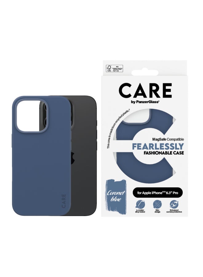 PanzerGlass CARE Fashion MagSafe Case for Apple iPhone 16 Pro 6.3" 2024| 15-Ft Drop Protection, Slim Profile Lightweight, Fashion & Function Case, Raised Camera Bezel, MagSafe Compatible - Blue - Image 3