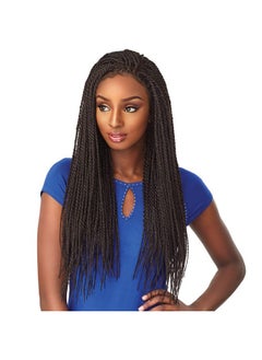 Sensationnel Cloud9 Swiss Lace Wig Multi Paring Lace Wig 4X4 Lace Parting Senegal Twist (1B_Off Black)  - Image 1