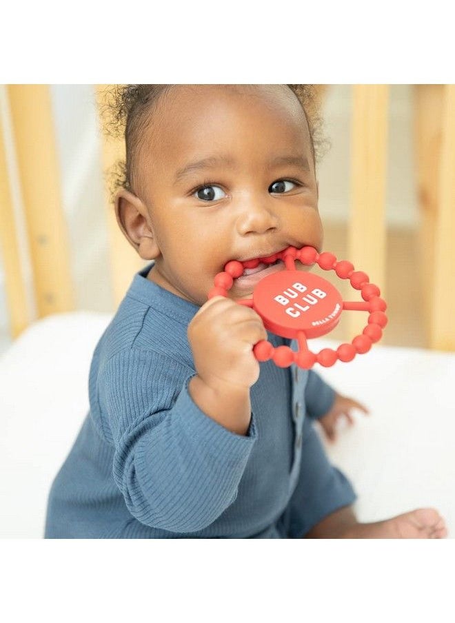 Bella Tunno Happy Teether Soft & Easy Grip Teething Ring Perfect For Babies And Teething Toys To Help Soothe Gums Non Toxic Bpa Free Silicone Teether Bub Club  - Image 3
