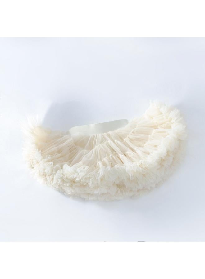 European And American Christmas Children's Wear Women's Short Soft Veil Breathable Tutu Princess Skirt Children's Mesh Veil Puff Skirt Women's Pleated Skirt