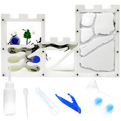 EXBEPE Large Sand Ant Farm Castle,Ant Habitat Ecosystem to Study Ant Colony Behavior Science Educational Kit for Kids - Image 1