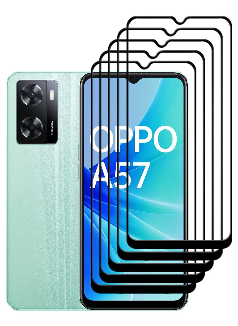 ACLIX 5 Pieces Antistatic ESD Dustproof Premium Quality High Definition Tempered Glass Screen Protector Designed For Oppo A57 - Image 1
