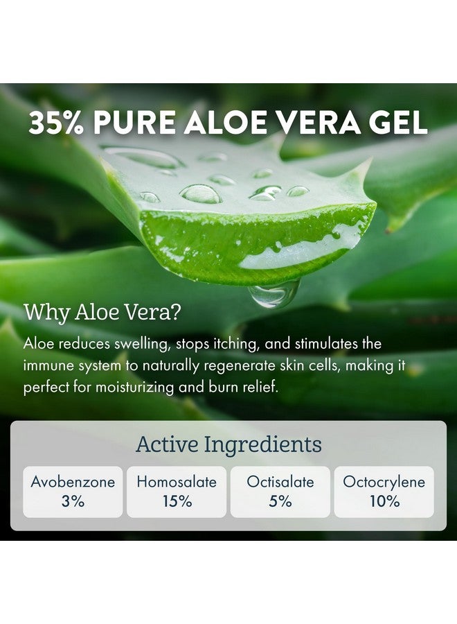 Aloe Up Kids Sport Sunscreen Lotion Spf 50 Broad Spectrum Sheer Face And Body Sunscreen Protector For Sensitive Skin With Aloe Vera Gel Dries Fast Reef Safe Fragrancefree 6 Oz - Image 3