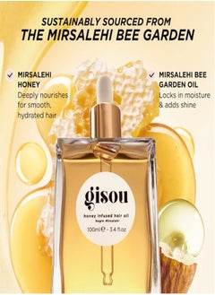 Gisou Gisou Honey Infused Hair Oil 50ml - Nourishing, Frizz Control & Shine  - Image 2