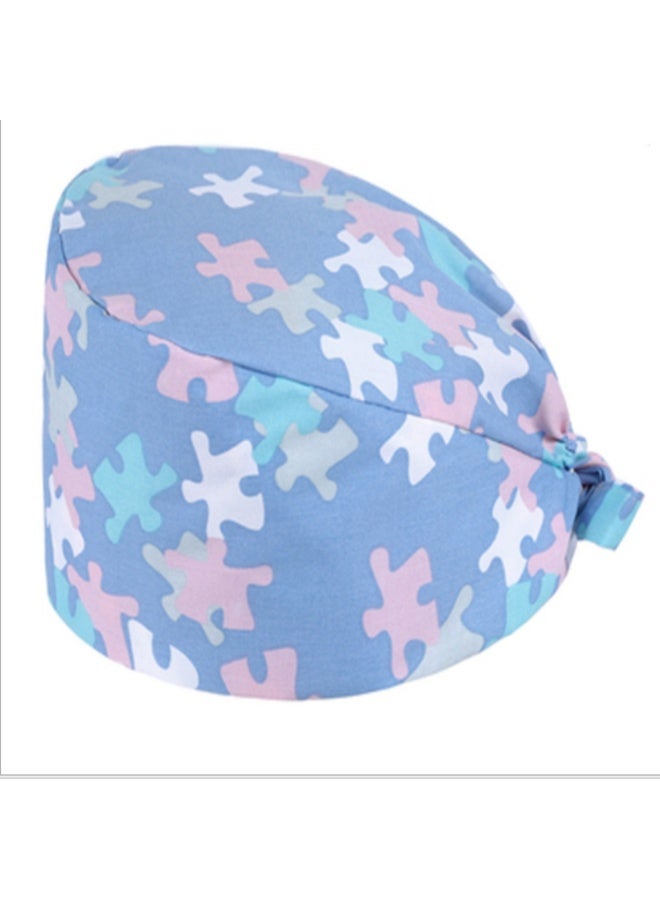 Cotton Printed Surgical Cap - Unisex for Nurses and Doctors