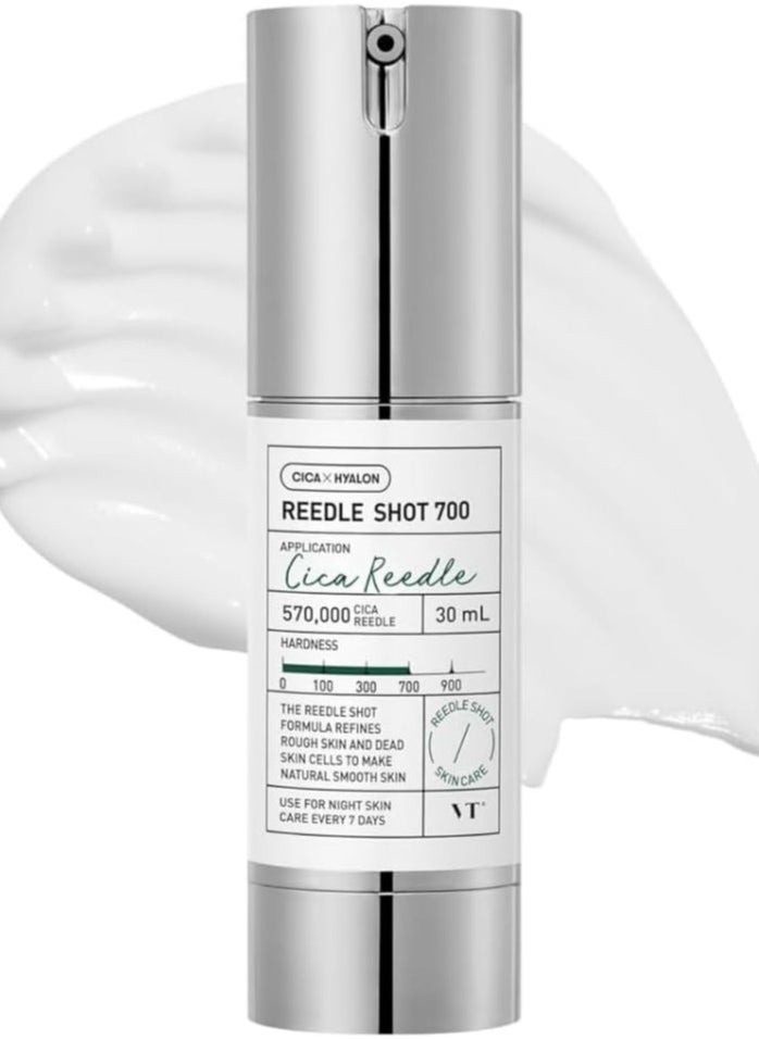 VT COSMETICS - VT COSMETICS CICA Reedle Shot 700 Essence | Ultimate Facial Essence for Skin Refining, Instant Skin Care, Centella Complex, Hyaluronic Acid, Green Propolis Extract 1Fl Oz (30ml) - Image 1