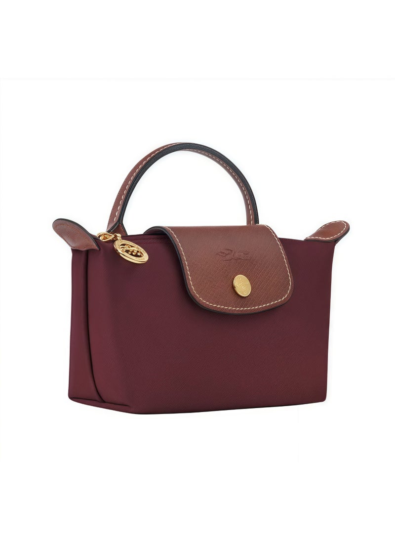 Longchamp Women's Mini handbag,Crossbody Bags,Shoulder Bag Shoulder strap with buckle,Claret Classic Style - Image 4
