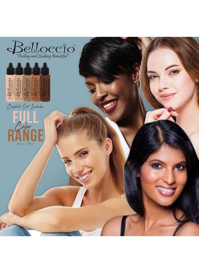 Belloccio Belloccio Master Set Of All 17 Foundation Shades Of Belloccio'S Professional Cosmetic Airbrush Makeup, 1;2 Oz. Bottles Plus A 2 Oz. Moisturizing Primer  - Image 4
