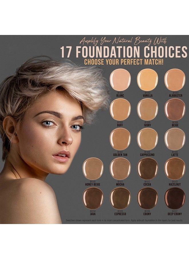 Belloccio Belloccio Master Set Of All 17 Foundation Shades Of Belloccio'S Professional Cosmetic Airbrush Makeup, 1;2 Oz. Bottles Plus A 2 Oz. Moisturizing Primer  - Image 5