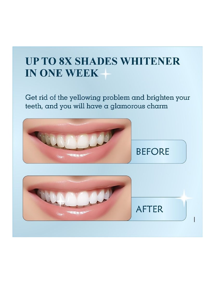Olira Organics - V34+PAP Teeth Whitening Strips Advanced Formula - 20 piece - Image 1