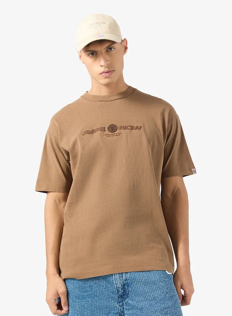AAPE AAPENOW moonface logo short sleeve tee