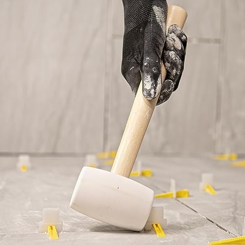 QEP 61613 16 oz. White Rubber Tile Tapping Mallet - Image 2