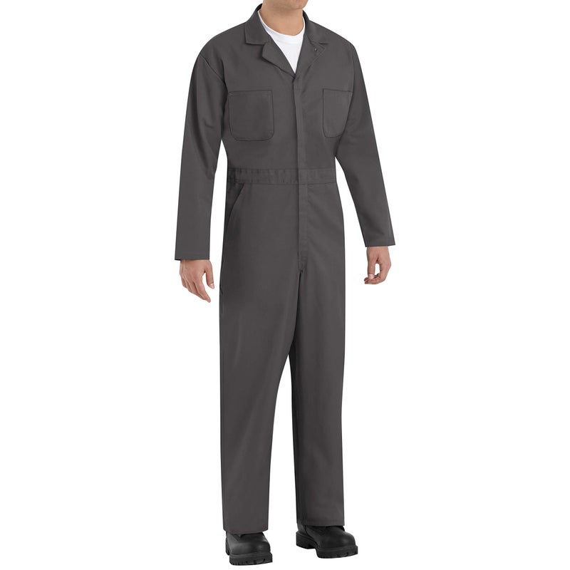 Red Kap Mens Tall Size Twill Action Back Coverall Charcoal 54 Long
