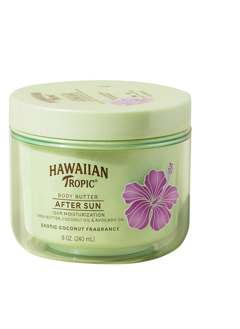 Hawaiian Tropic Hawaiian Tropic After Sun Body Butter with Coconut Oil, 8oz | After Sun Lotion, Stocking Stuffers for Adults, Christmas Gifts, Winter & Beach Vacation Essentials, Moisturizing Body Lotion, 8oz  - Image 1