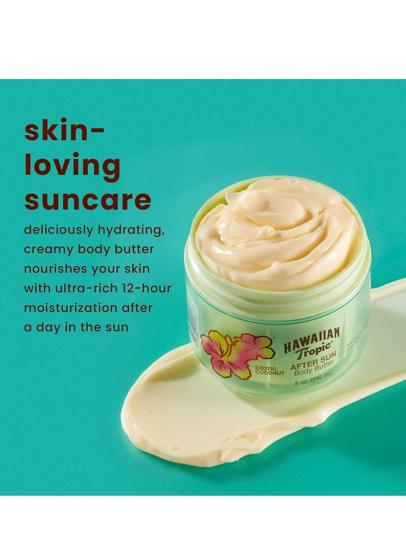 Hawaiian Tropic Hawaiian Tropic After Sun Body Butter with Coconut Oil, 8oz | After Sun Lotion, Stocking Stuffers for Adults, Christmas Gifts, Winter & Beach Vacation Essentials, Moisturizing Body Lotion, 8oz  - Image 2