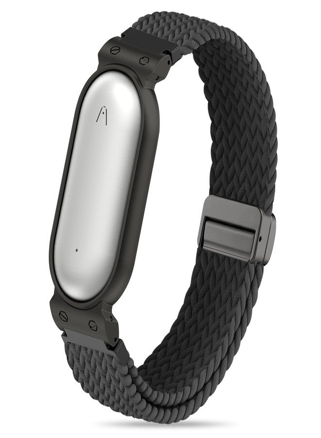 Bolesi Wristband Compatible with Plaud NotePin S/NotePin AI Voice Recorder,Metal Protective Case Soft Stretchy Breathable Nylon Magnetic Clasp Strap for Plaud NotePin Voice Recorder Accessory - Image 1