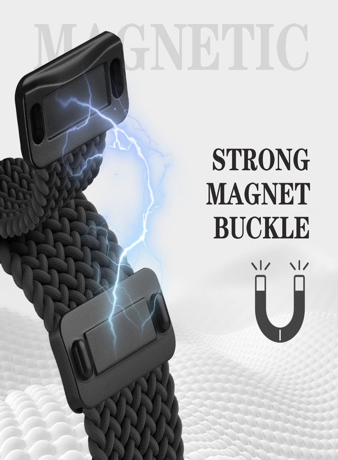 Bolesi Wristband Compatible with Plaud NotePin S/NotePin AI Voice Recorder,Metal Protective Case Soft Stretchy Breathable Nylon Magnetic Clasp Strap for Plaud NotePin Voice Recorder Accessory - Image 3