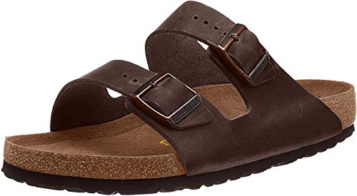 Birkenstock Unisex Arizona Sandal,Dark Brown Birko-Flor,42 M EU - Image 1