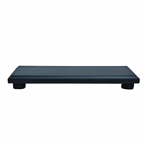 Mariner's Creation POLYRESIN & WOODEN TRAY Divine Resting Buddha Idol - 32X11X12 cm, Green. - Image 5