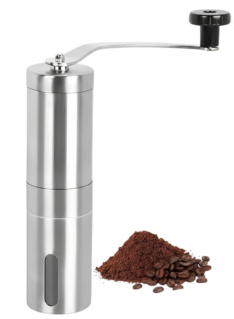 مطحنة قهوة يدوية من الستانلس ستيل مع ترس مخروطي من السيراميك لطحن دقيق ومتجانس - Image 1