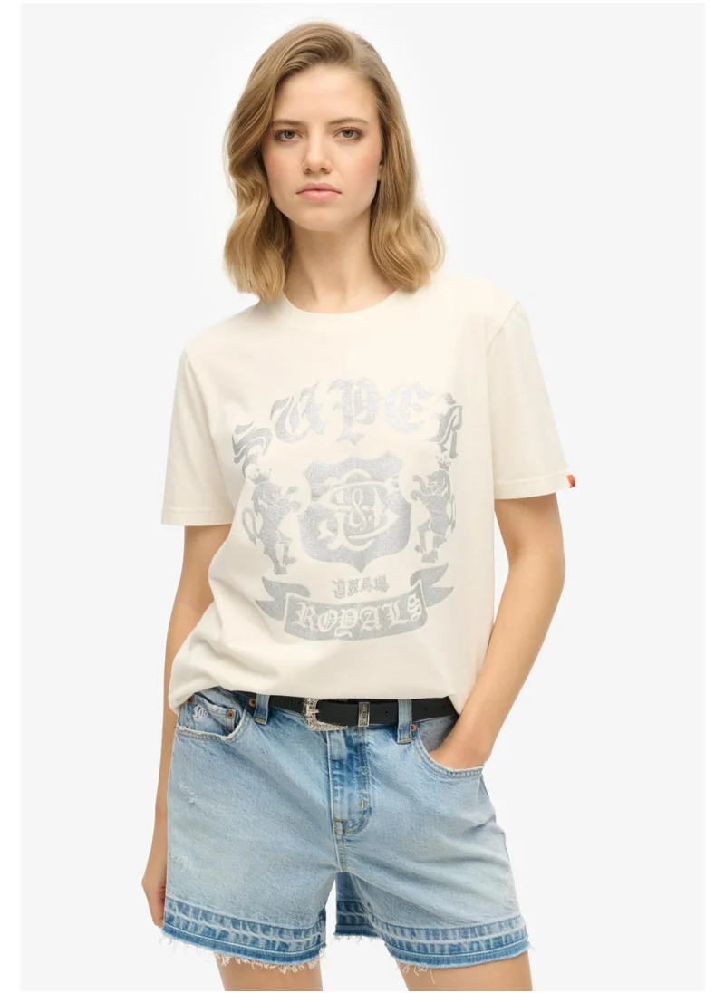 سوبر دراي Embellish Varsity Relaxed Tee