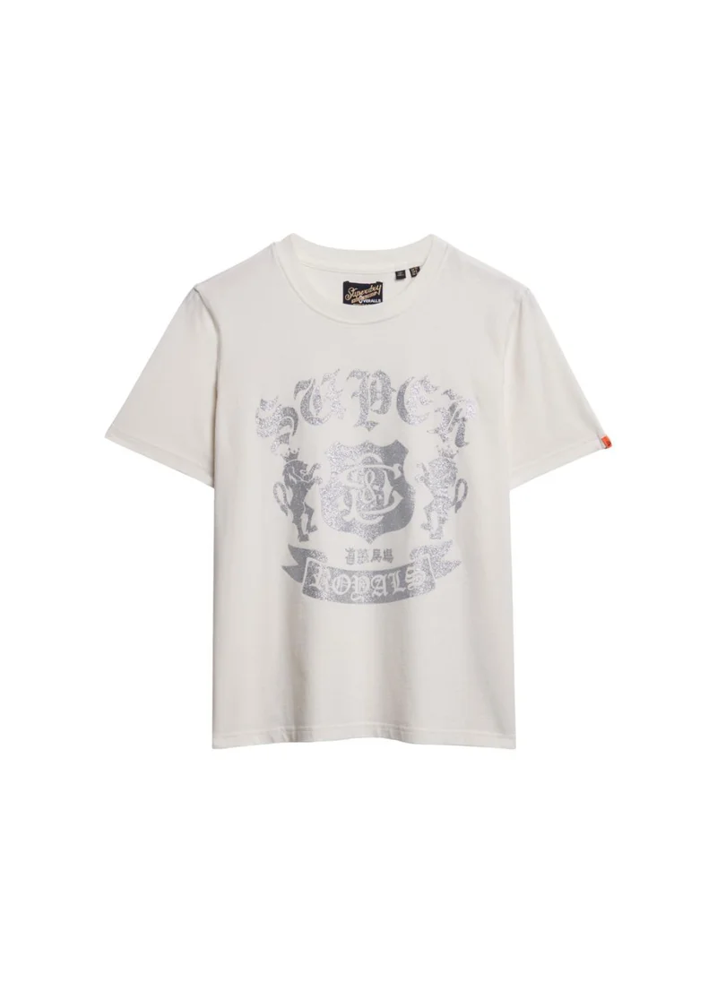 سوبر دراي Embellish Varsity Relaxed Tee
