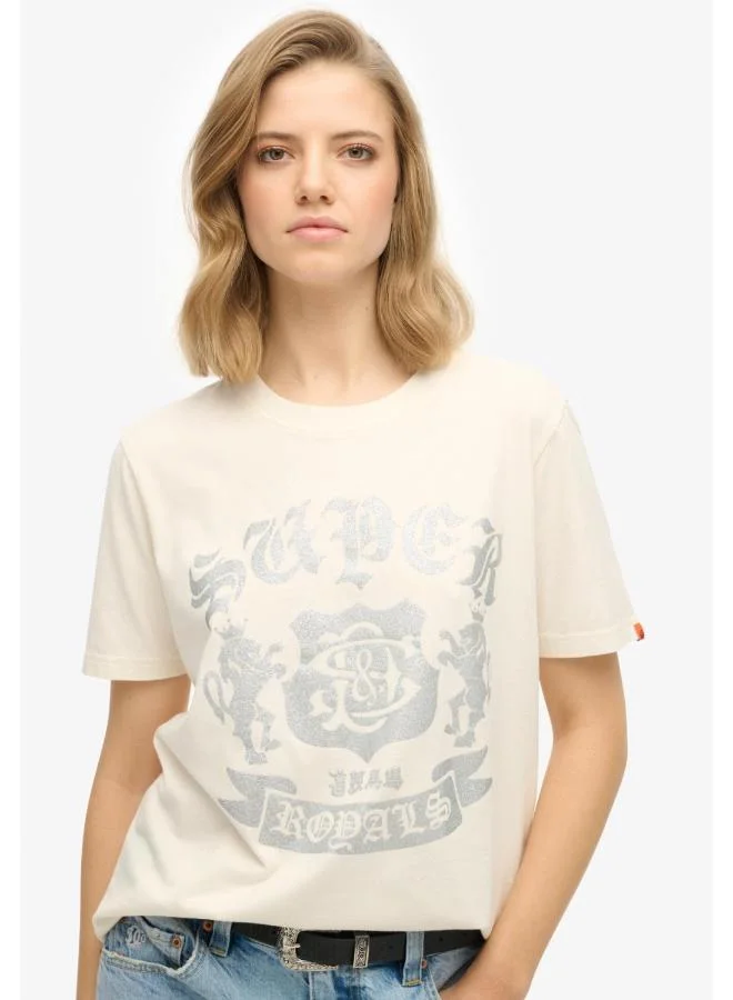 Superdry Embellish Varsity Relaxed Tee