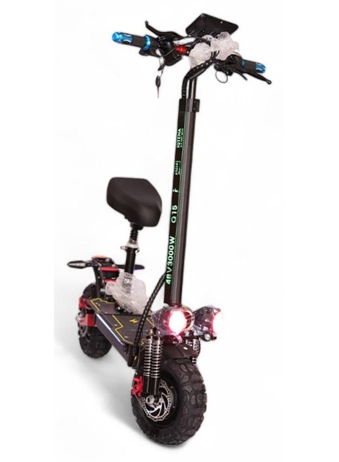 Cobra 48V Electric Scooter, Dual Motor, 3000W Upgrade