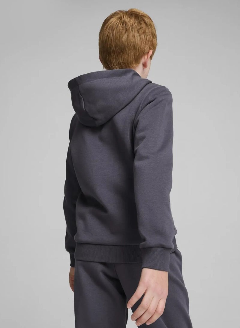 PUMA Ess Big Logo Hoodie Fl B Galactic Gray  - Image 1