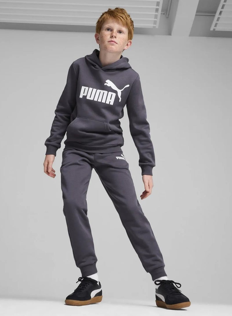 PUMA Ess Big Logo Hoodie Fl B Galactic Gray  - Image 2