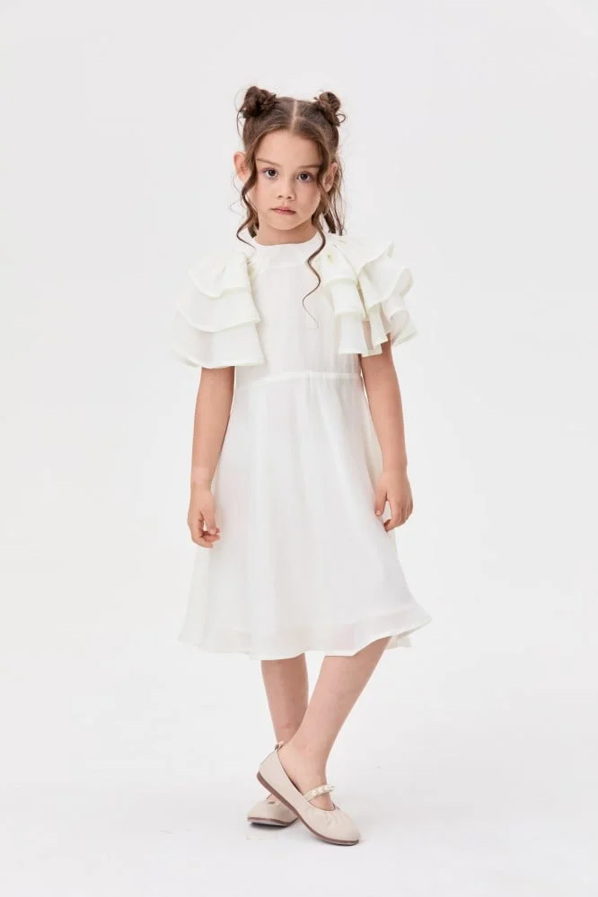 Tenda Ruffled Chiffon Dress