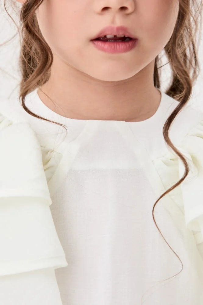 Tenda Ruffled Chiffon Dress