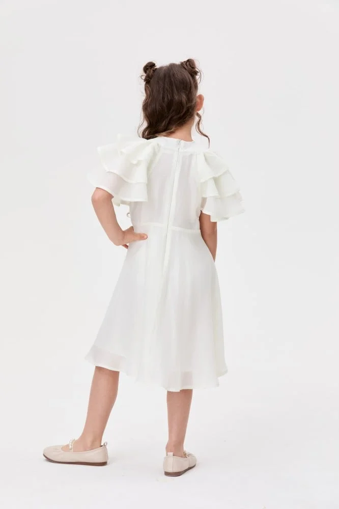 Tenda Ruffled Chiffon Dress