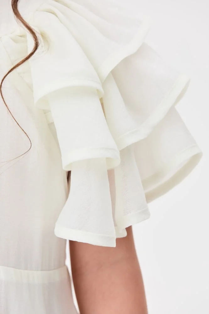 Tenda Ruffled Chiffon Dress
