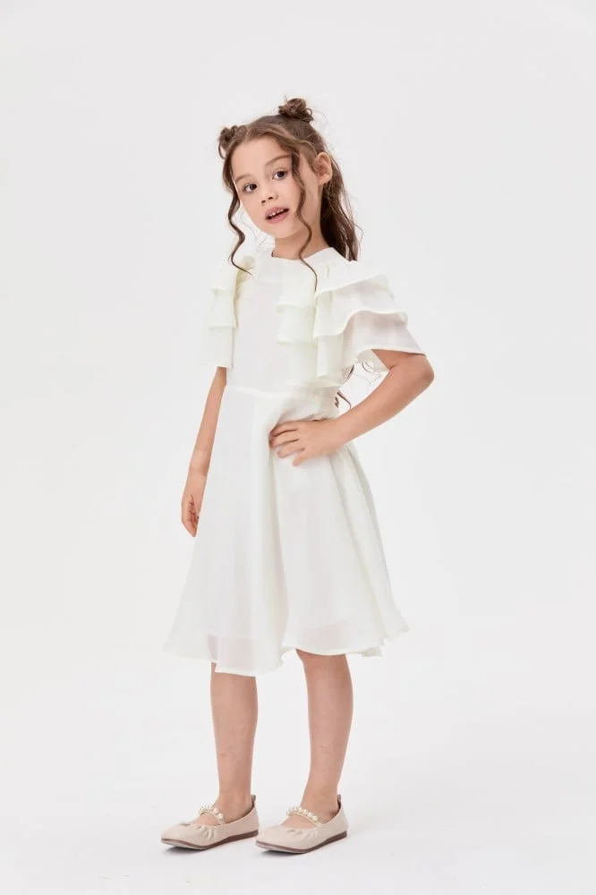 Tenda Ruffled Chiffon Dress