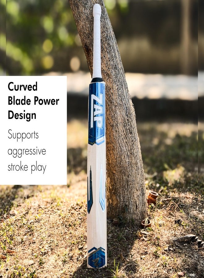 زاب مضرب كريكيت ZAP Middler (مقاس -SH) | مضرب Fanatic نصف عرض من جلد الصفصاف الكشميري | مضرب Middler للتدريب (SH) - Image 4